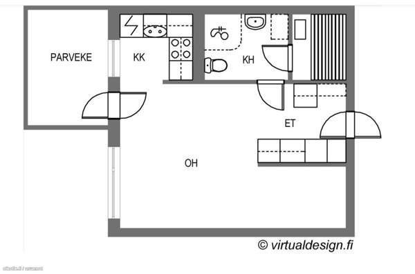 1h +kk+alkovi+ s + p  Leppävirta - изображение 2