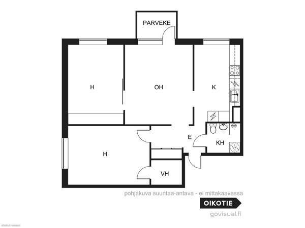 3h + k + kph + vh + parveke  Глебычево - изображение 3