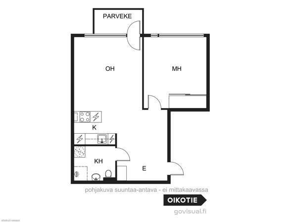 2h + avok + parveke  Helsinki – foto 4
