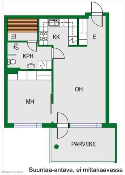 2h + s + p + kk  Helsinki - valokuva 2