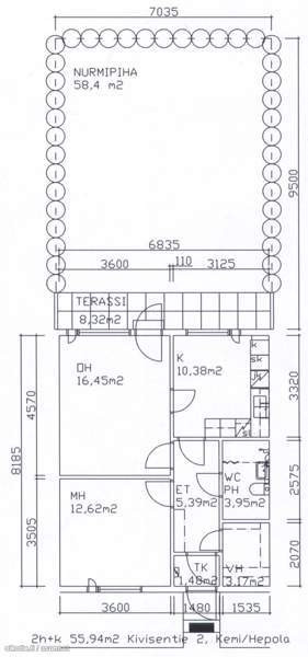 11 kpl 55m2 kaksioita ja sauna/talopesula ulkorake  Kemin - photo 1