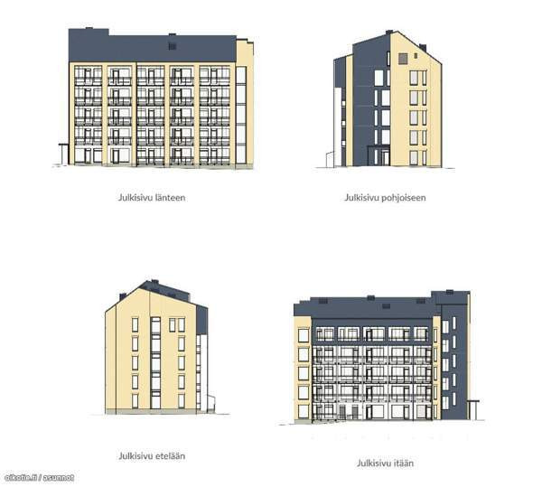 1h + avok + kp + lasitettu parveke  Нурмиярви - изображение 3