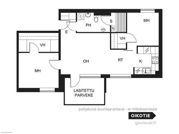 3h + k + 2  v h + wc + k h + s + terassi  Jyväskylä - valokuva 1