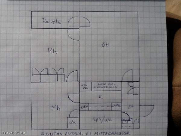 3h + avok +et + kph + vh + parveke  Glebychevo - photo 2