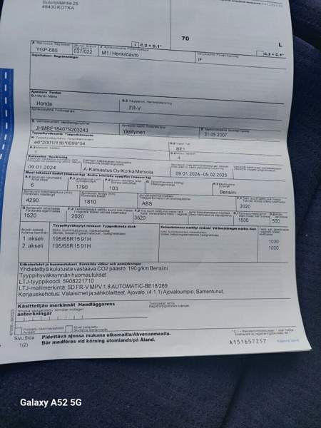 Honda FR-V Chukotskiy Avtonomnyy Okrug - valokuva 7