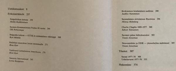 Kirjasarja Vuosifacta 1976-1980 Kuopio - photo 6