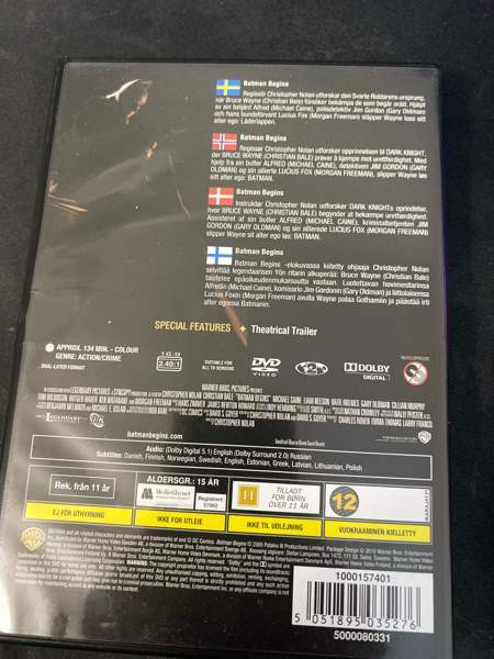 Batman dvd elokuvat Espoo - valokuva 2