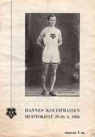 Hannes Kolehmaisen muistokisat 1966 Käsi ohjelma Tuusula
