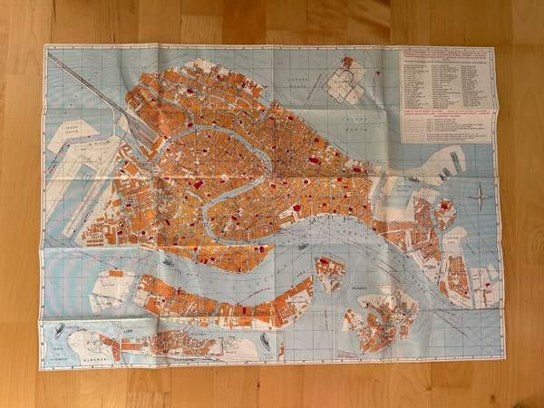 Venice - Venetsia vintage kartta ja opas ( 1976 ) Helsinki - photo 3