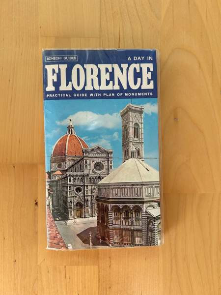 Florence - Firenze vintage kartta ja opas ( 1978 ) Helsinki - valokuva 1