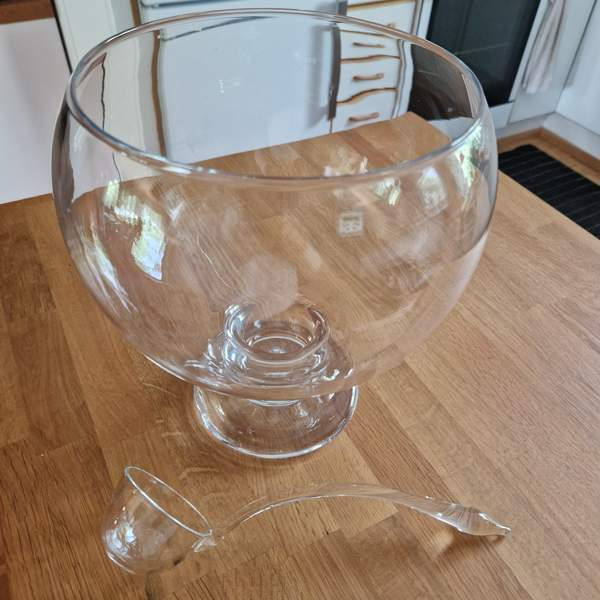 Boolimalja ja lasikauha, Riihimäen lasi, 70-luvulta, Espoo - photo 2