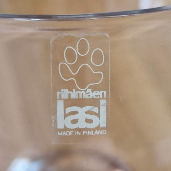 Boolimalja ja lasikauha, Riihimäen lasi, 70-luvulta, Espoo - photo 4