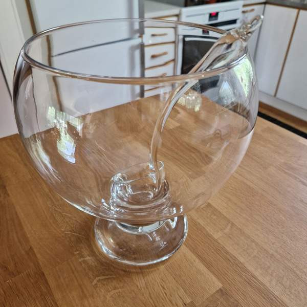 Boolimalja ja lasikauha, Riihimäen lasi, 70-luvulta, Espoo - photo 1