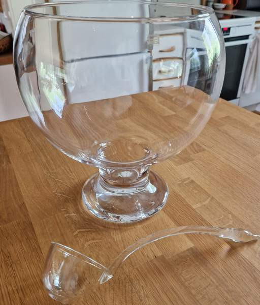 Boolimalja ja lasikauha, Riihimäen lasi, 70-luvulta, Espoo - photo 3