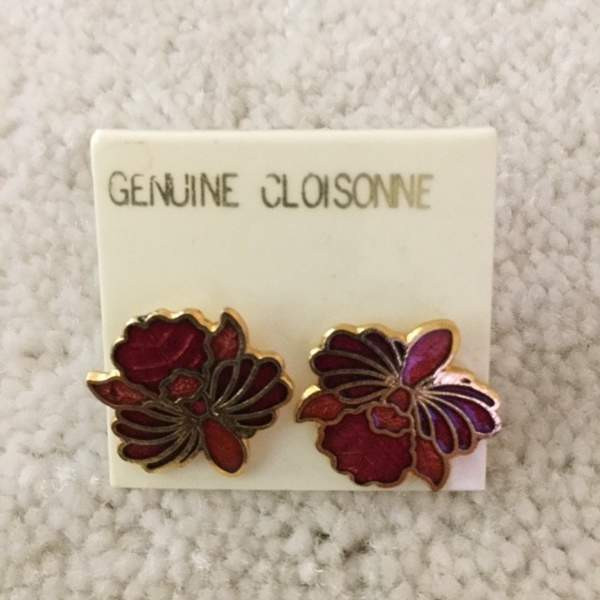 Cloisonne korvakorut Keuruu - valokuva 1