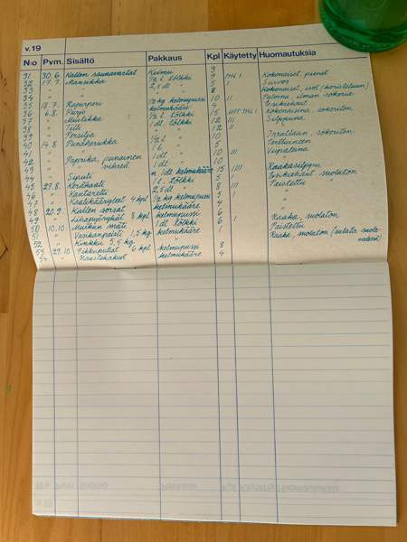 Pakastajan päiväkirja ja pakastus esitteitä Helsinki - valokuva 2