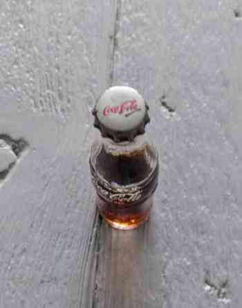 Vintage mini-Coca cola pullo Heinola