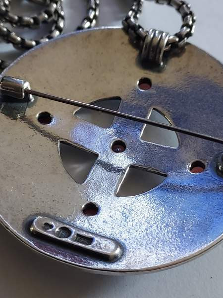 Hopeinen Kalevala kuukiven kaulakoru ja Pyhä Birgitta Kokemäki - изображение 5