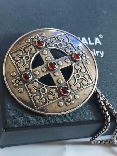 Hopeinen Kalevala kuukiven kaulakoru ja Pyhä Birgitta Kokemäki - изображение 8