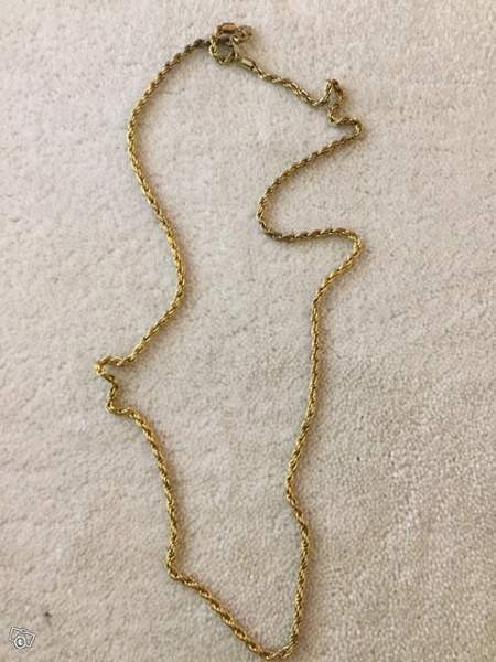 Kullanvärinen kierteinen ketju, pituus 80 cm Keuruu - изображение 2