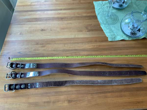 Käyttämätön kaulapanta (4mm paksu ruskea nahka) Tuusula - photo 1