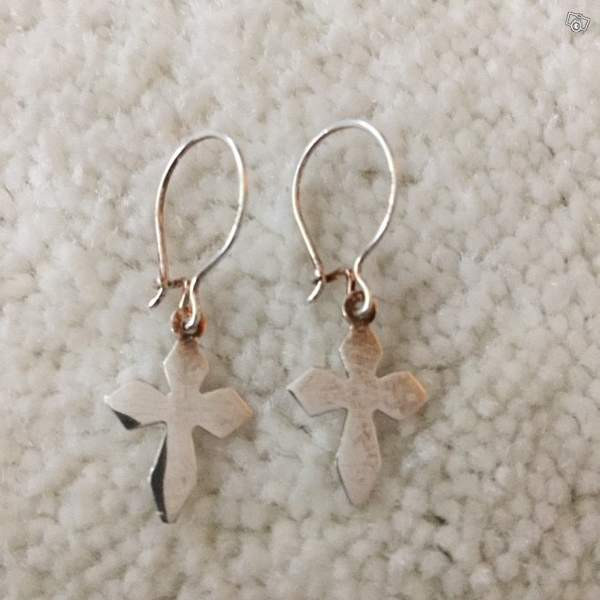 Hopeiset risti korvakorut Keuruu - изображение 1