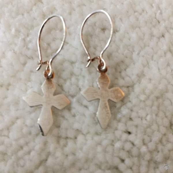 Hopeiset risti korvakorut Keuruu - изображение 2