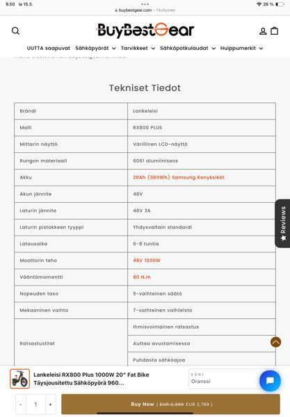 Lankeleisi RX 800 Plus Yloejaervi - photo 5
