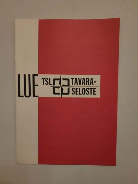 Opas: Lue TSL Tavaraseloste (1978) Helsinki – foto 1