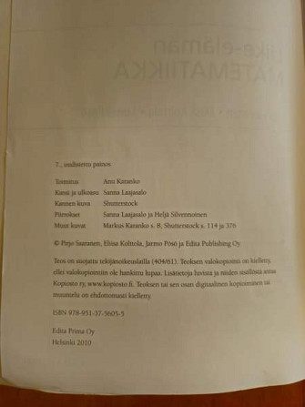 Liike-elämän matematiikka Vantaa - photo 2
