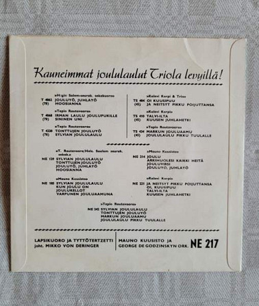 Vinyyli EP Piiri pieni pyörii -joululevy Helsinki - valokuva 2