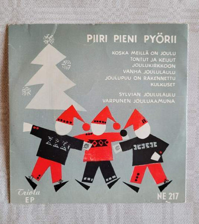 Vinyyli EP Piiri pieni pyörii -joululevy Helsinki - valokuva 1