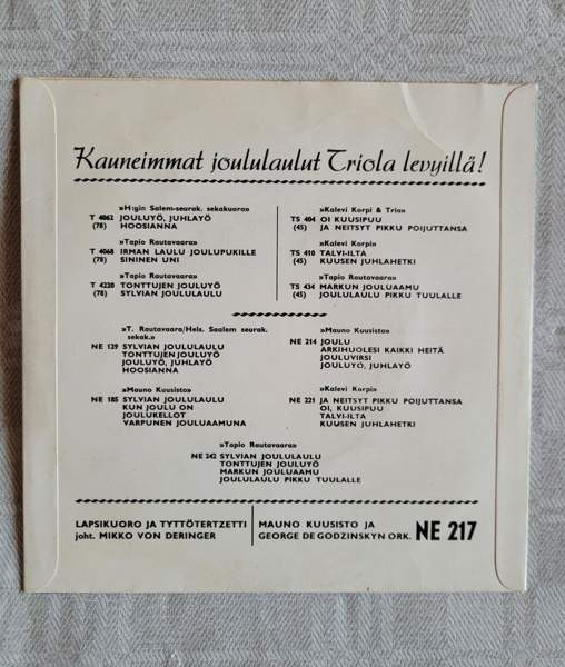 Vinyyli EP Piiri pieni pyörii -joululevy Helsinki - photo 2