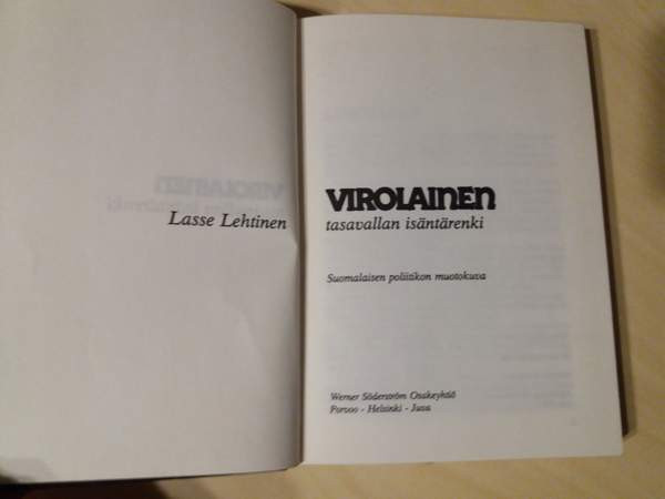 Lasse Lehtinen: Virolainen- tasavallan isäntärenki Kauhava - valokuva 2