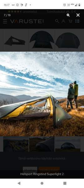 Vuokrataan Helsport Ringstind Superlight 2 Tuusula – foto 1
