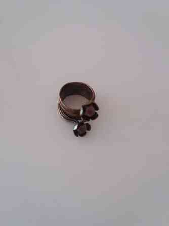 Vintage Bronze Flower Modenist sormus Alajärvi