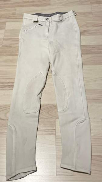 Lasten valkoiset kilpailuratsastushousut Vantaa - valokuva 1