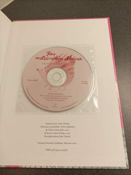 Kas metsämökin ikkuna -kirja (nuotteja) ja CD-levy Helsinki - valokuva 3