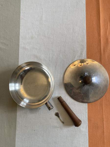 Gardberg ? tiikkiä ja metallia tarjoiluastia Jyväskylä - valokuva 3