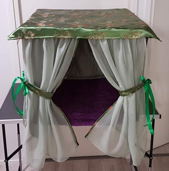 Vihreä verhosetti kissanäyttelyyn Vantaa – foto 1