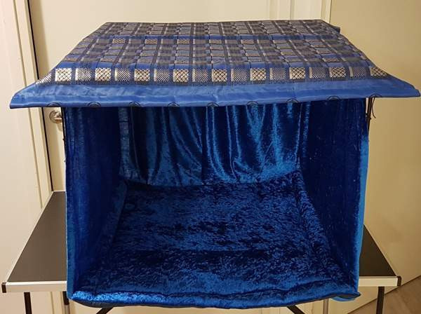 Siniset verhot kissanäyttelyyn Vantaa - photo 1