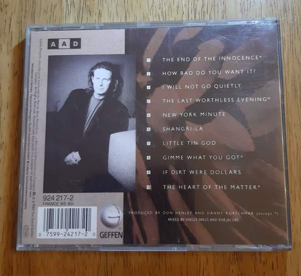 Don Henley: The End of the Innocence CD (sis pk) Forssa - valokuva 2