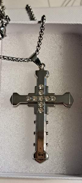 Teräsketju n.60cm ja risti n.5cm Варкаус - изображение 1