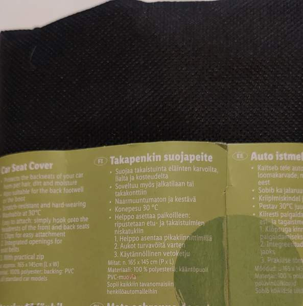 Suojapeite koiralle auton takapenkille. Oulu - photo 2