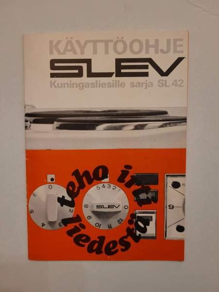 SLEV -lieden käyttöohje 1970-luvulta Helsinki - изображение 1