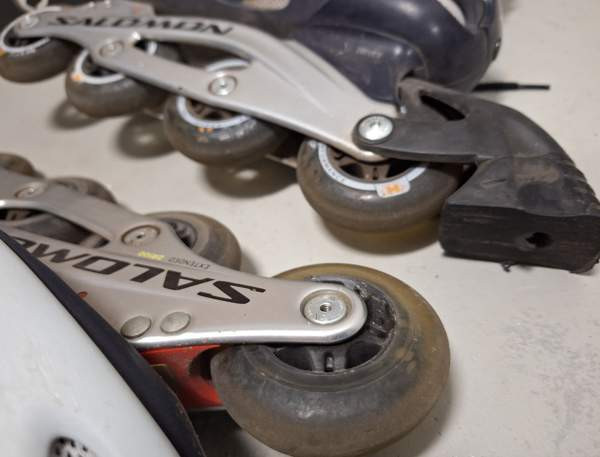 Rullaluistimet Salomon TR 8 + Salomon suojat Turku – foto 4