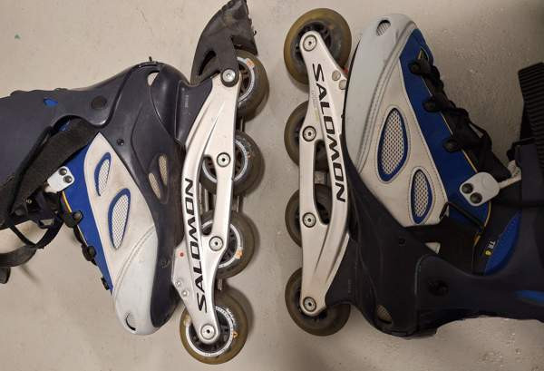 Rullaluistimet Salomon TR 8 + Salomon suojat Turku – foto 3