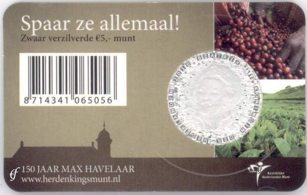 Netherland 5 Euro CC 2010 Max Havelaar in Coincard Ylivieska - photo 2