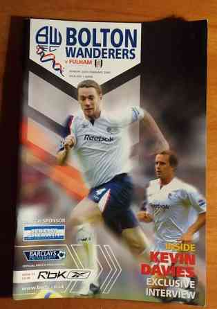 Bolton Wanderers v Fulham 26.2.2006 otelujulkaisu Lappeenranta