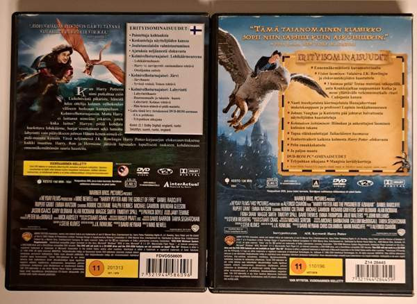 Harry Potter ja AZKABANIN VANKI DVD, Harry Potter  ja LIEKEHTIVÄ PIKARI DVD Kouvola - photo 2